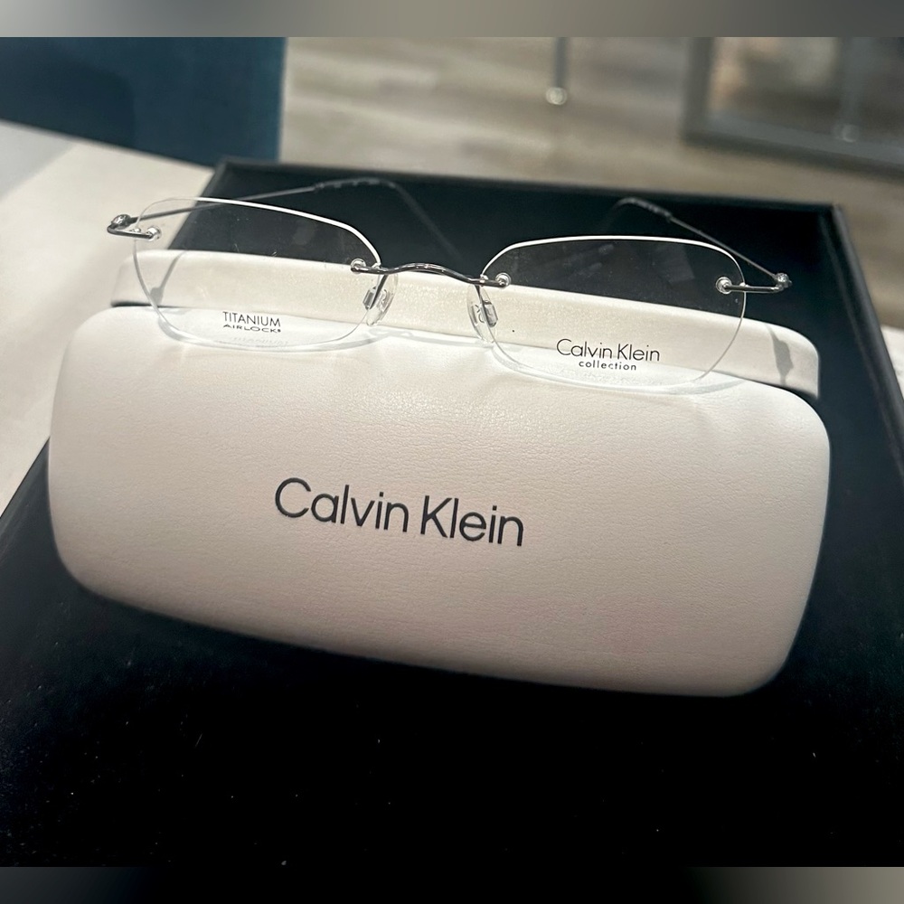Calvin Klein airlock titanium drill mount frame